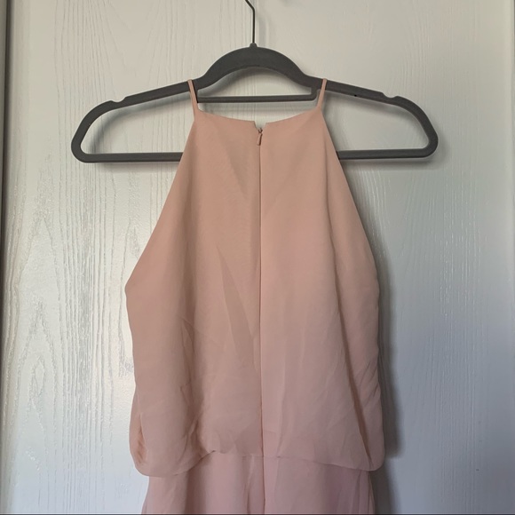 Bill Levkoff High Neck Pink Dress Sz 6 - Picture 5 of 7